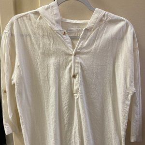 Zara linen cotton hoodie